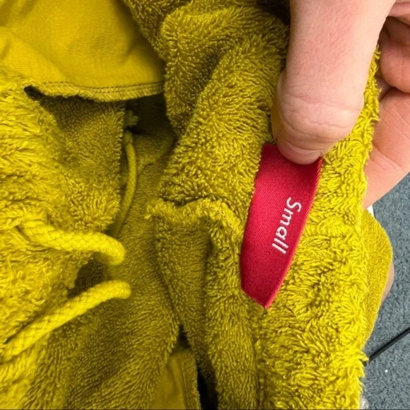 Supreme Yellow Terry Cloth Logo Shorts